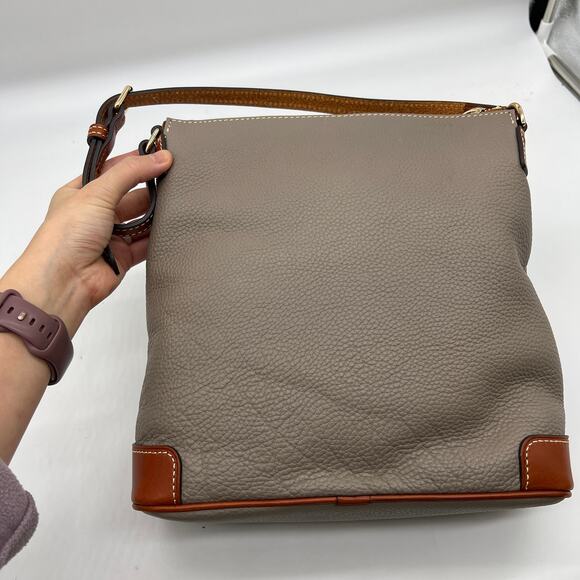 Dooney & Bourke Pebble Leather Purse Smoke Color - Picture 2 of 14